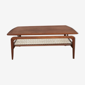 Scandinavian coffee table Hovmand Olsen in teak 1960