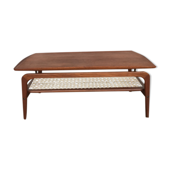 Scandinavian coffee table Hovmand Olsen in teak 1960