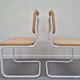 White Framed Marcel Breuer B32 Cesca chair