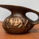 Brutalist Vintage German Bronze Decorative Carafe by Gilde