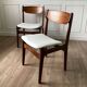 Pair of teak chairs by Erik Buck