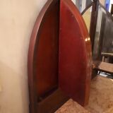 Wooden dressing table Courbet marquetry chevrons art deco Austrian