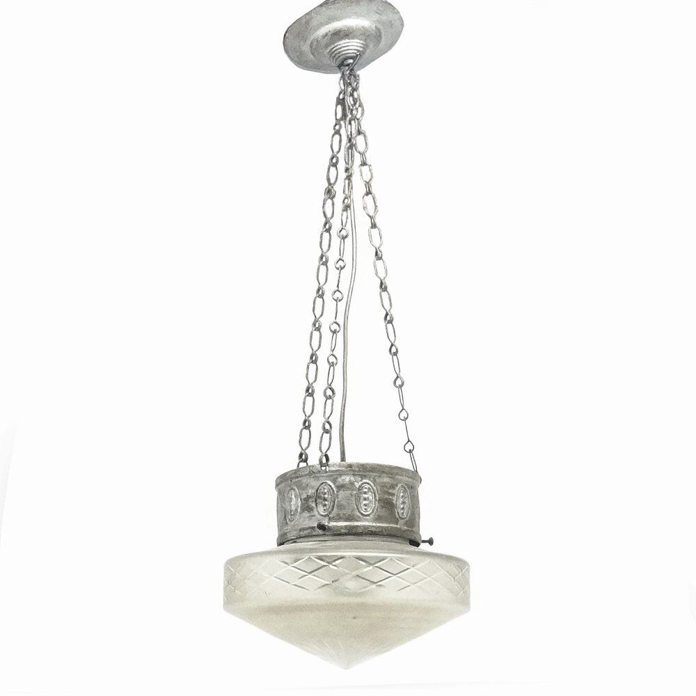 Art Nouveau pendant lamp, Poland, 1890s