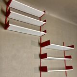 Modular metal and wood shelf