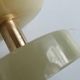 Briquet de table piezo onyx et métal doré, kogen 1970-1980