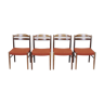 Set de 4 chaises de table en palissandre, Suède, 1960