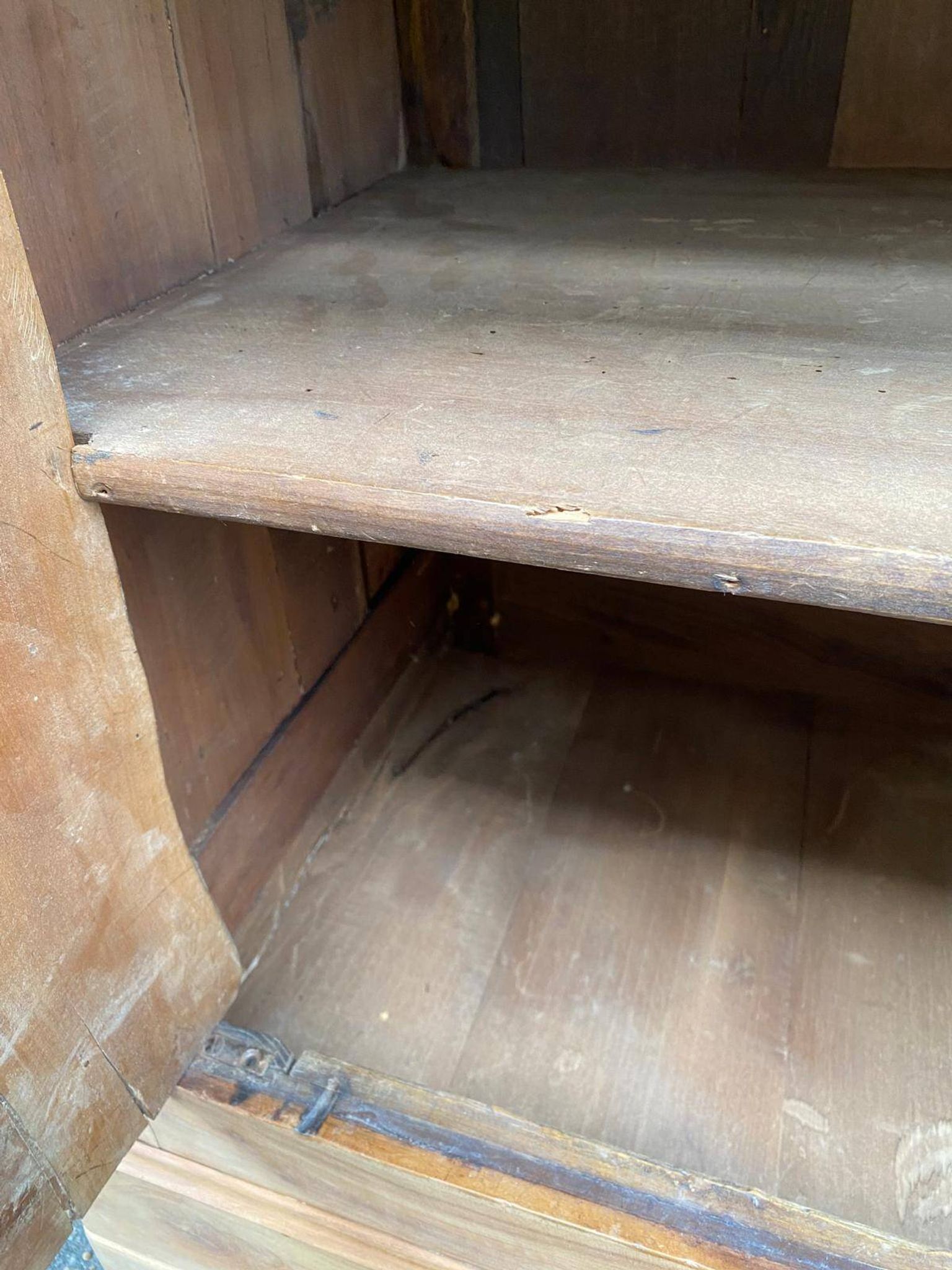 18th-century stripped buffet in solid walnut