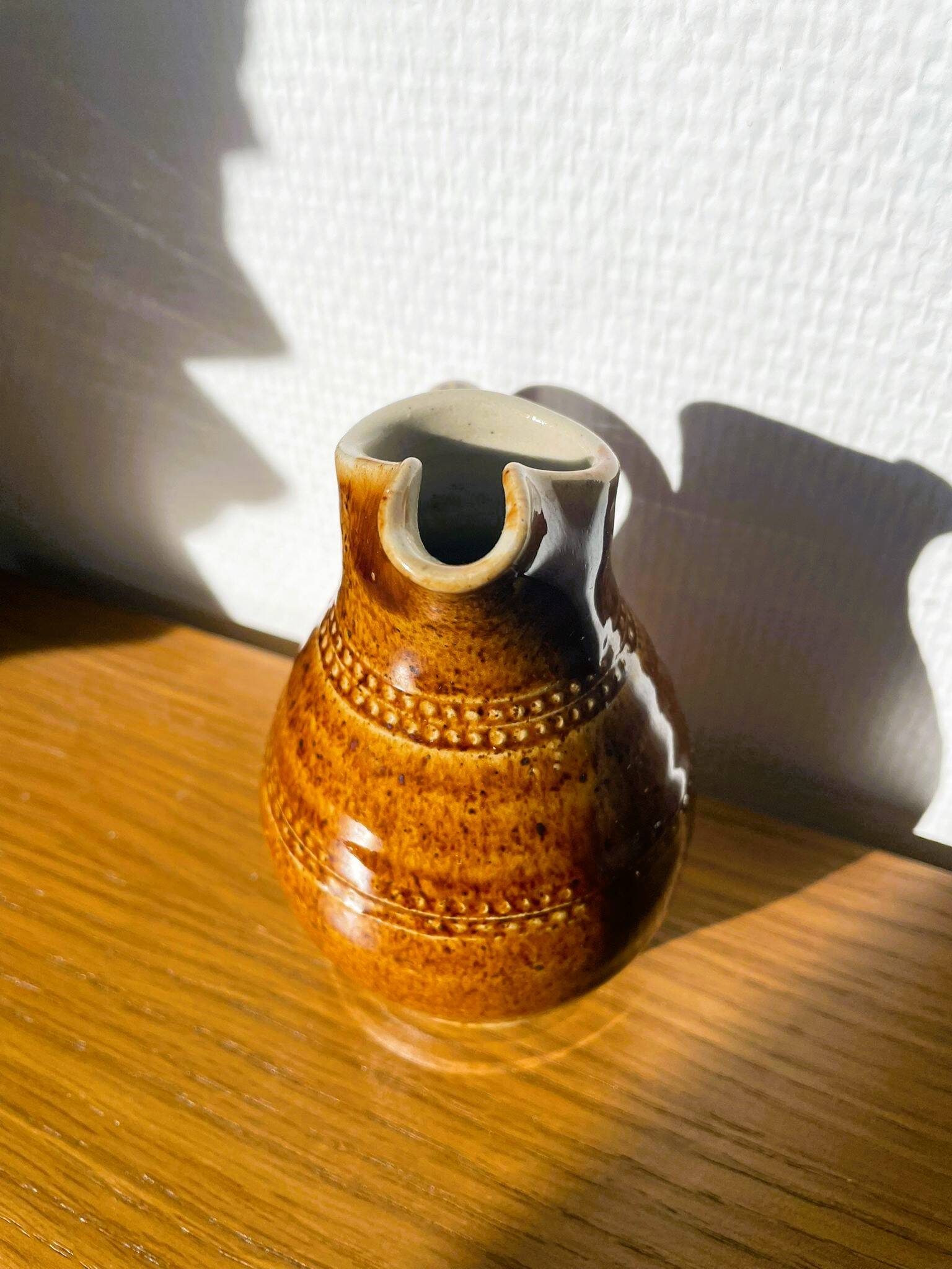 Small jug / glazed stoneware carafe