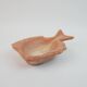 Plat poisson vintage en céramique de couleur terracotta