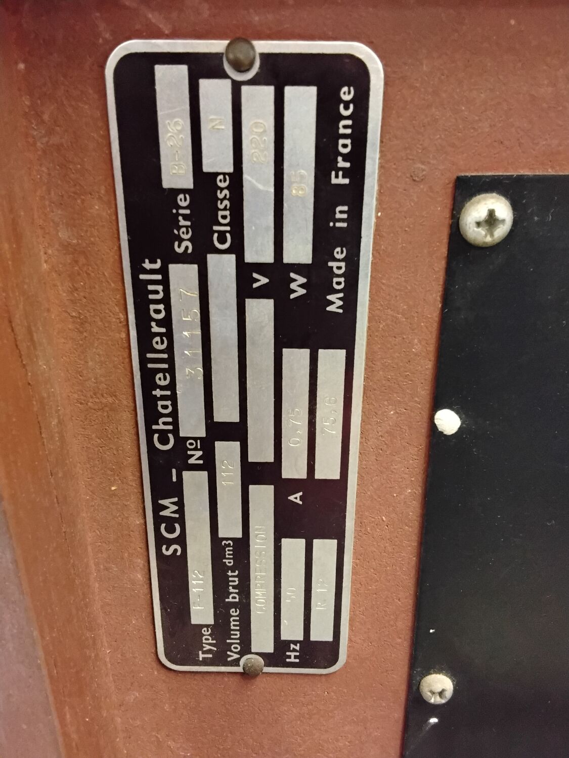 Vintage bar cabinet with fridge