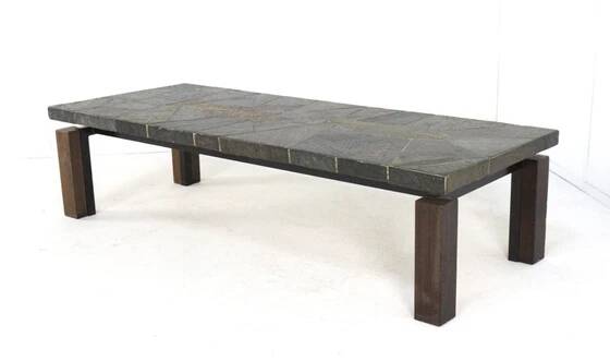 Vintage coffee table 'Fish' brutalist