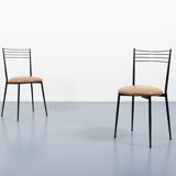 Set of 4 vintage Italian bistro chairs 1970