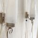 Modernist wall lights in brass and opaline - mid 20th century.