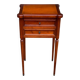 Table d'appoint chevet Style Louis XVI en merisier massif à cannelures 1960