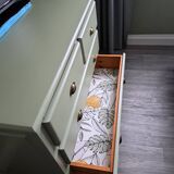 Commode scandinave vert forêt