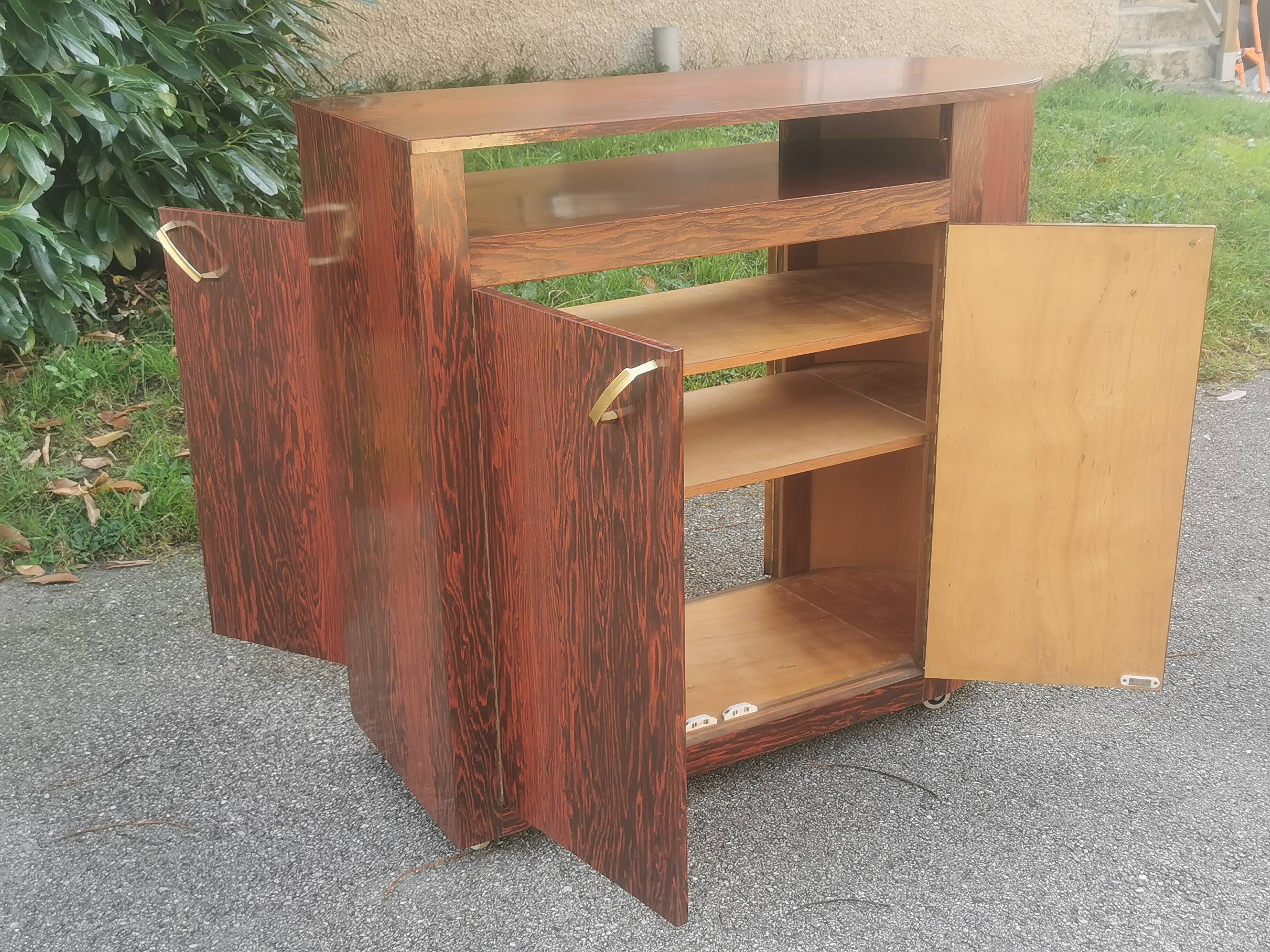 Vintage desktop furniture "flamed mahogany"