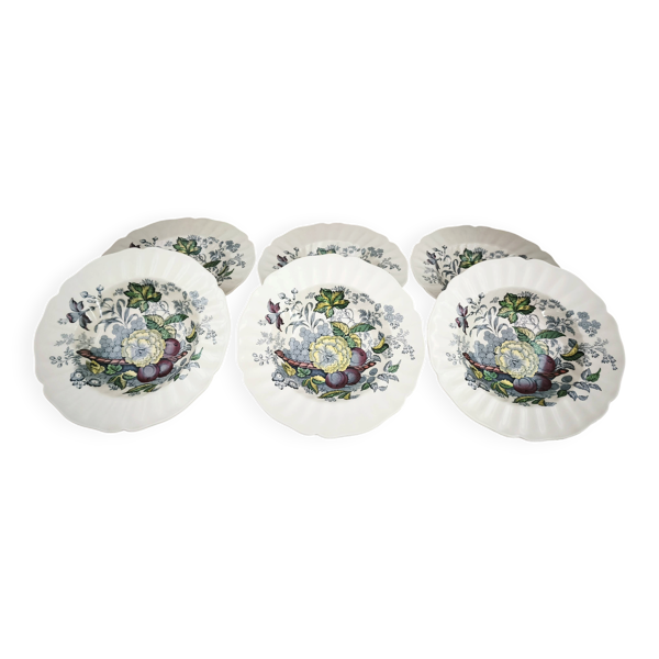 Lot de 6 assiettes creuses Royal Doulton modèle The Kirkwood