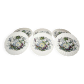 Set of 6 Royal Doulton deep plates in the Kirkwood pattern.