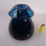 Hand-blown blue glass vase, Italy, 1960s