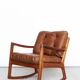 Mid-Century Senator Rocking Chair by Ole Wanscher for CADO