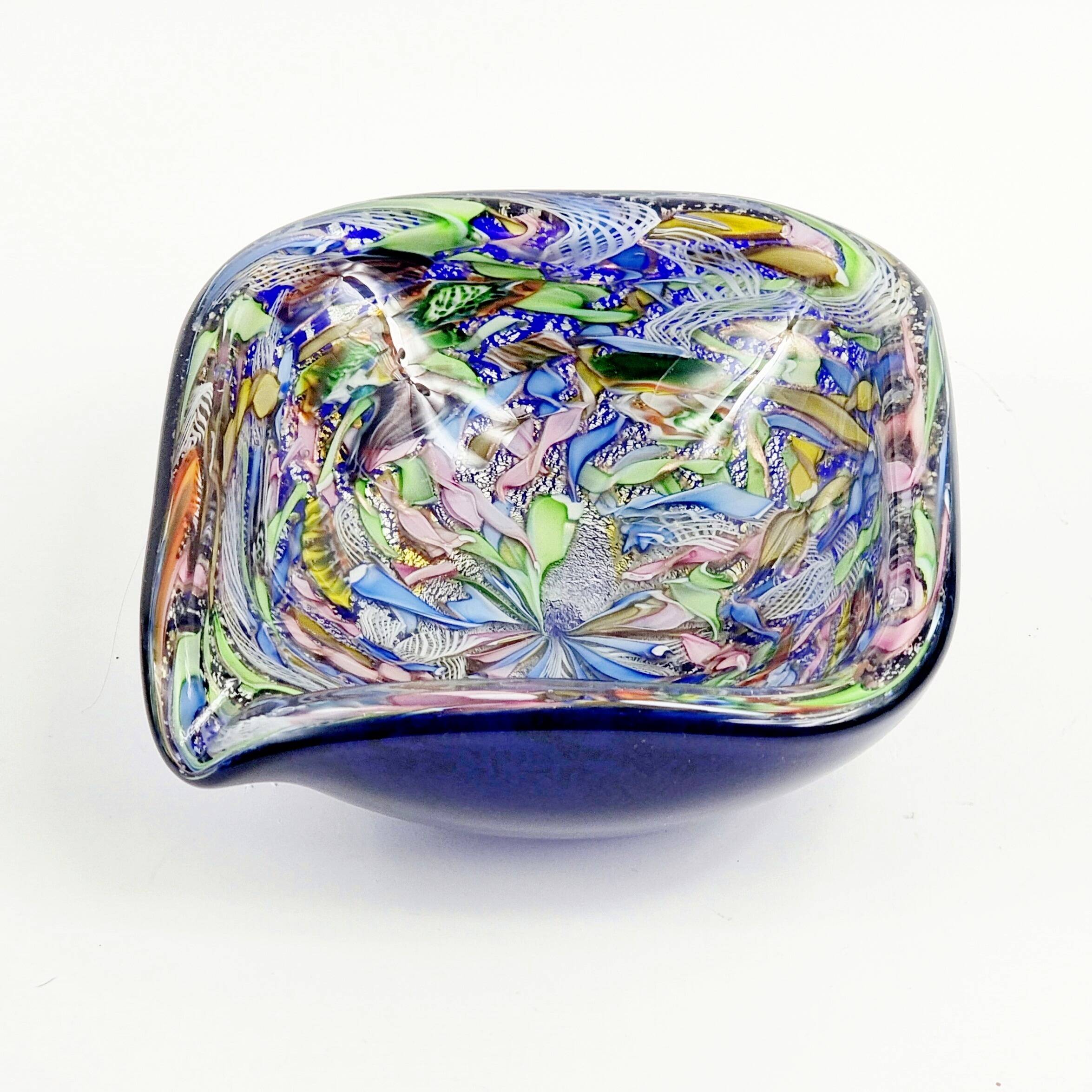 Large Murano Tutti Frutti Art Glass Bowl by Dino Martens for AvEM, Italy, 1960s