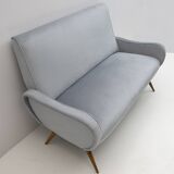 Canapé en velours « Lady » de style Mid-Century Modern de Marco Zanuso, années 50