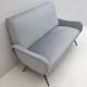 Marco Zanuso Style Mid-Century Modern Velvet Sofa "Lady", 50s