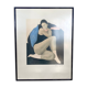 Drawing on framed dancer paper 1985
