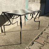 Wrought iron coffee table
