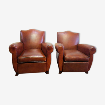 Pair of club armchairs