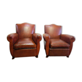 Pair of club armchairs