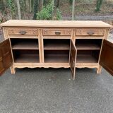 Brutalist art deco diamond point sideboard 198cm