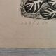 Still life lithograph signed, numbered, dated 1980.
