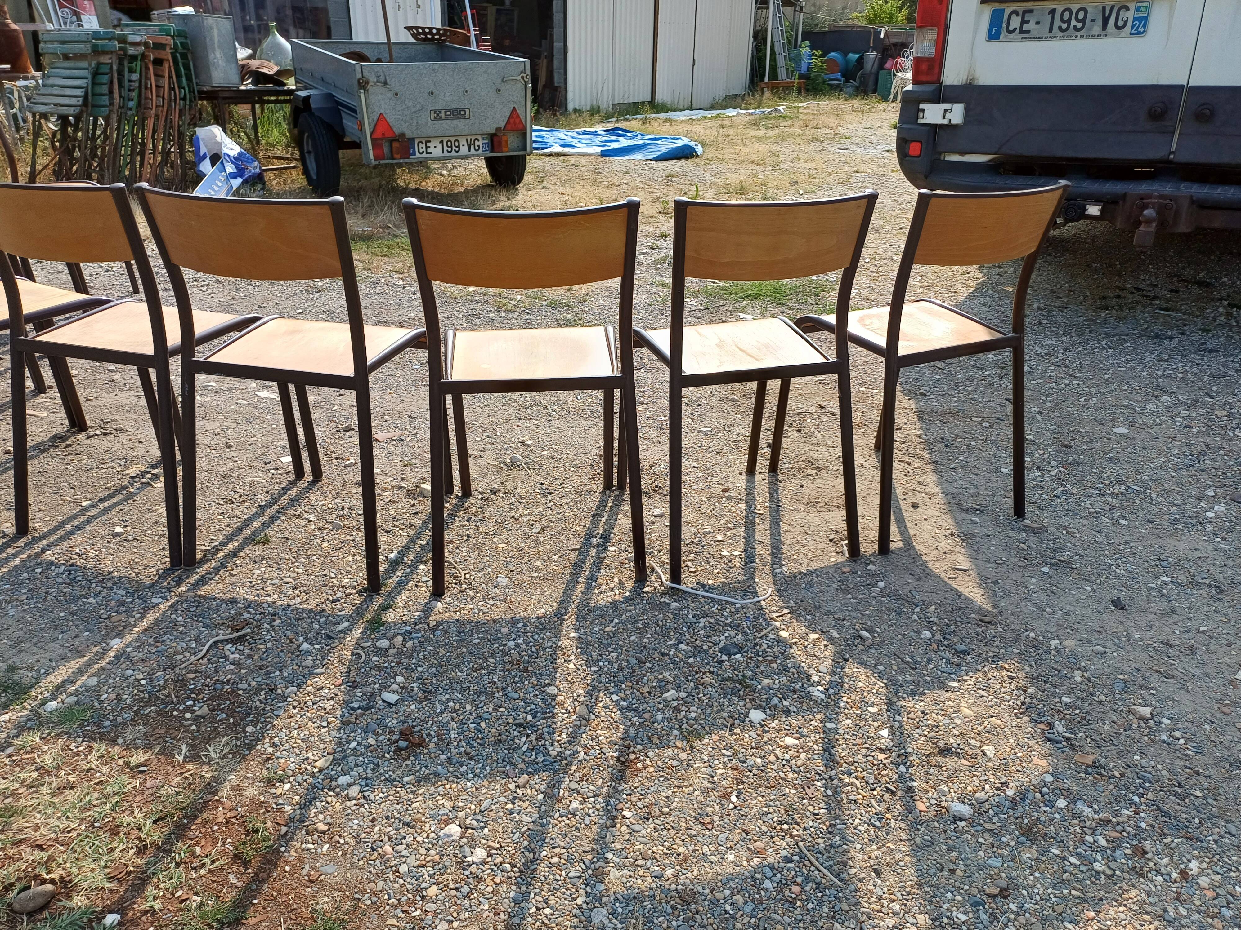 10 Vintage Canteen Chairs