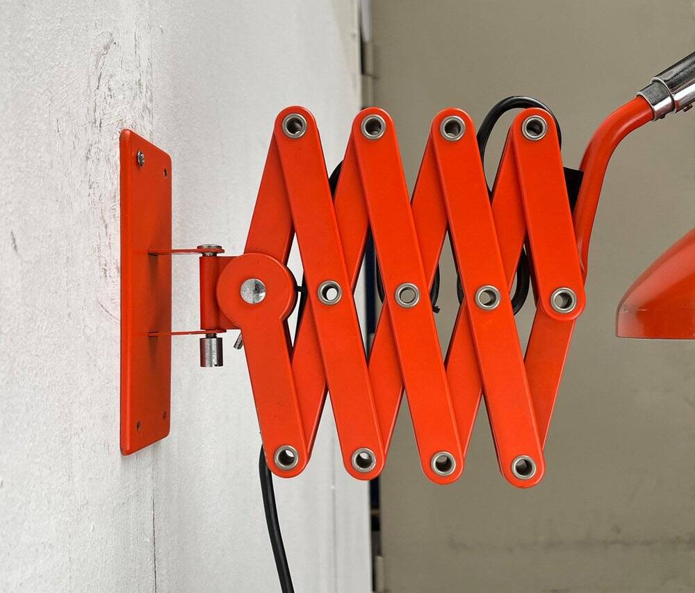 Mid-Century German Space Scissor Wall Lamp by Hustadt Leuchten, 1960s, set of 2