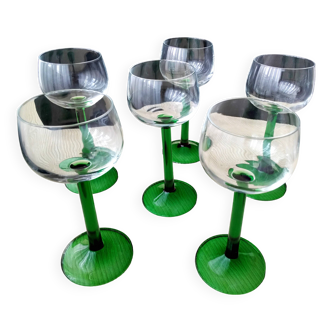Set of 6 Rhine wine glasses JGDurand for Luminarc