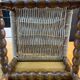 Chaise enfant corde et bois tourné