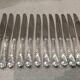 12 silver-plated metal table knives Ercuis model Dubarry