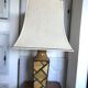 Vintage ceramic lamp bamboo style