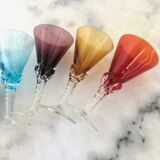 Set of 6 colored alcohol glasses