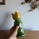 Vase ancien fleur en barbotine