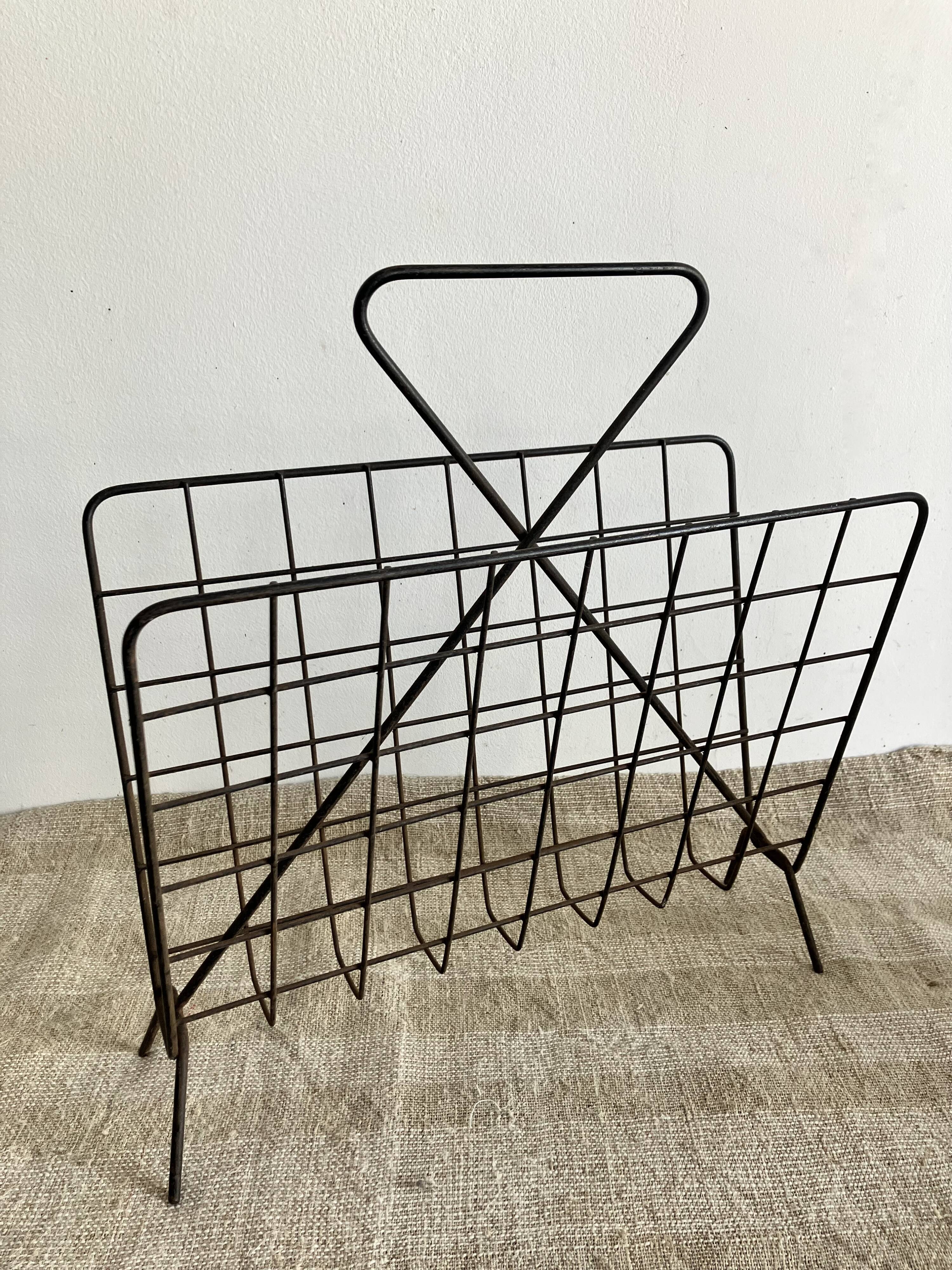 60s Wire Magazine Rack