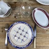Service depareille glassware and earthenware -4 cutlery - 20 pieces