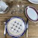 Service depareille glassware and earthenware -4 cutlery - 20 pieces