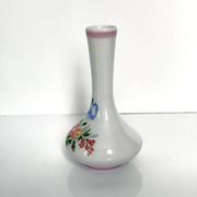 Soliflore en porcelaine de Limoges peint à la main | Ruban/Nœud
