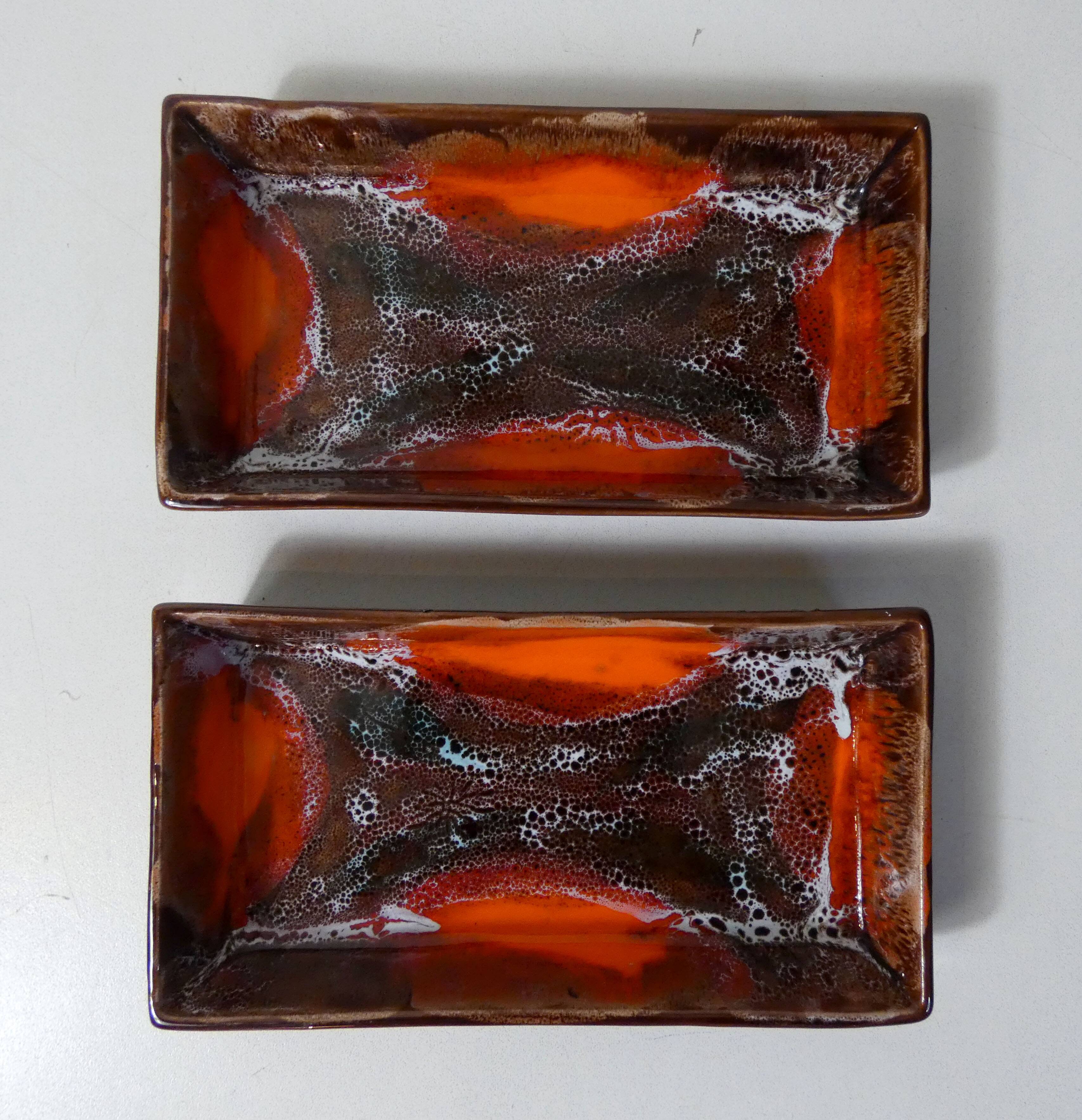 Vintage ceramic cups signed vallauris