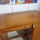 Vintage desk of the 1950s in light wood