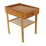 Scandinavian oak bedside table, Sweden, 1960s
