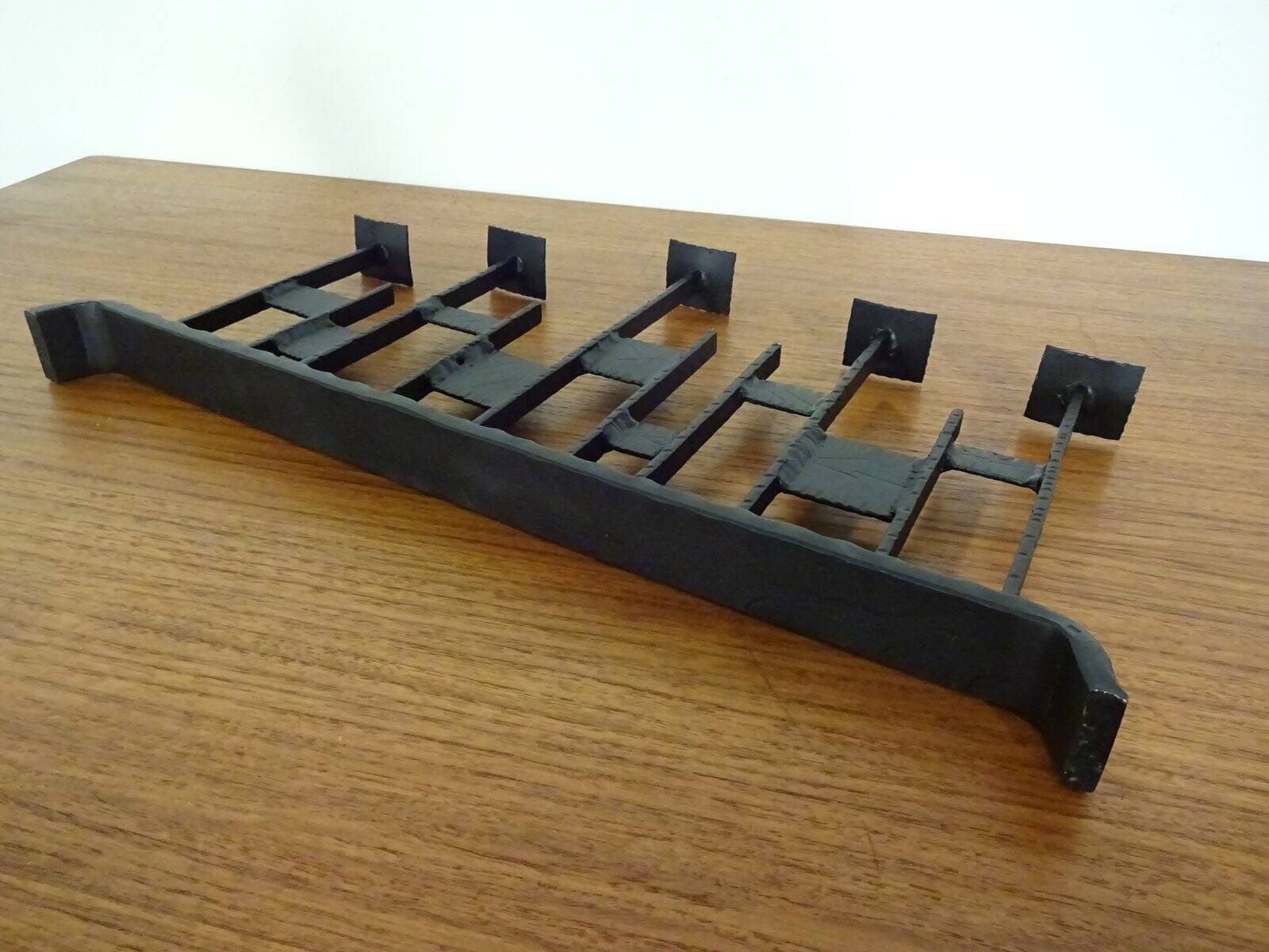 Brutalist Iron Candleholder, 1960s