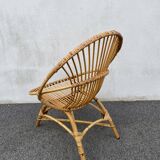 Rattan basket chair